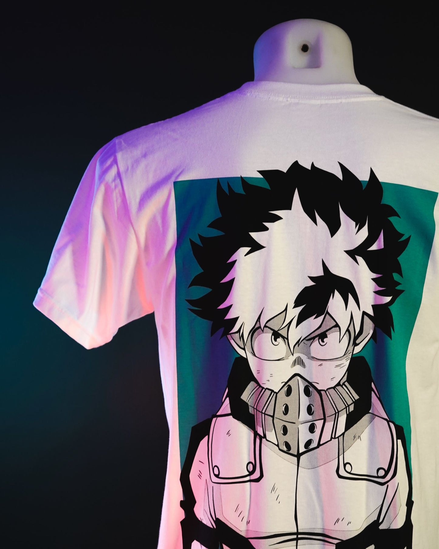 T-Shirt branca Izuku Midoriya