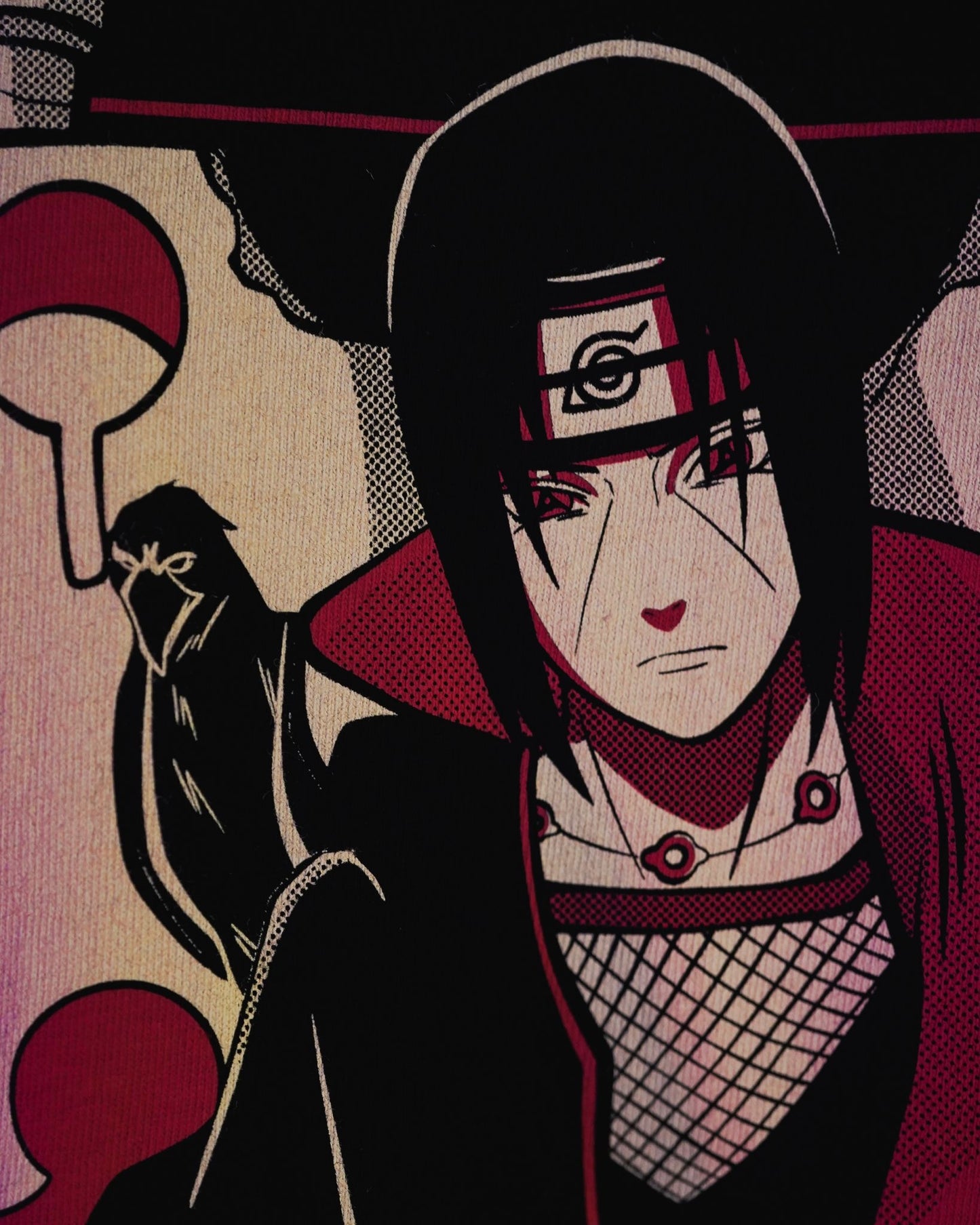 T-Shirt preta Uchiha Itachi