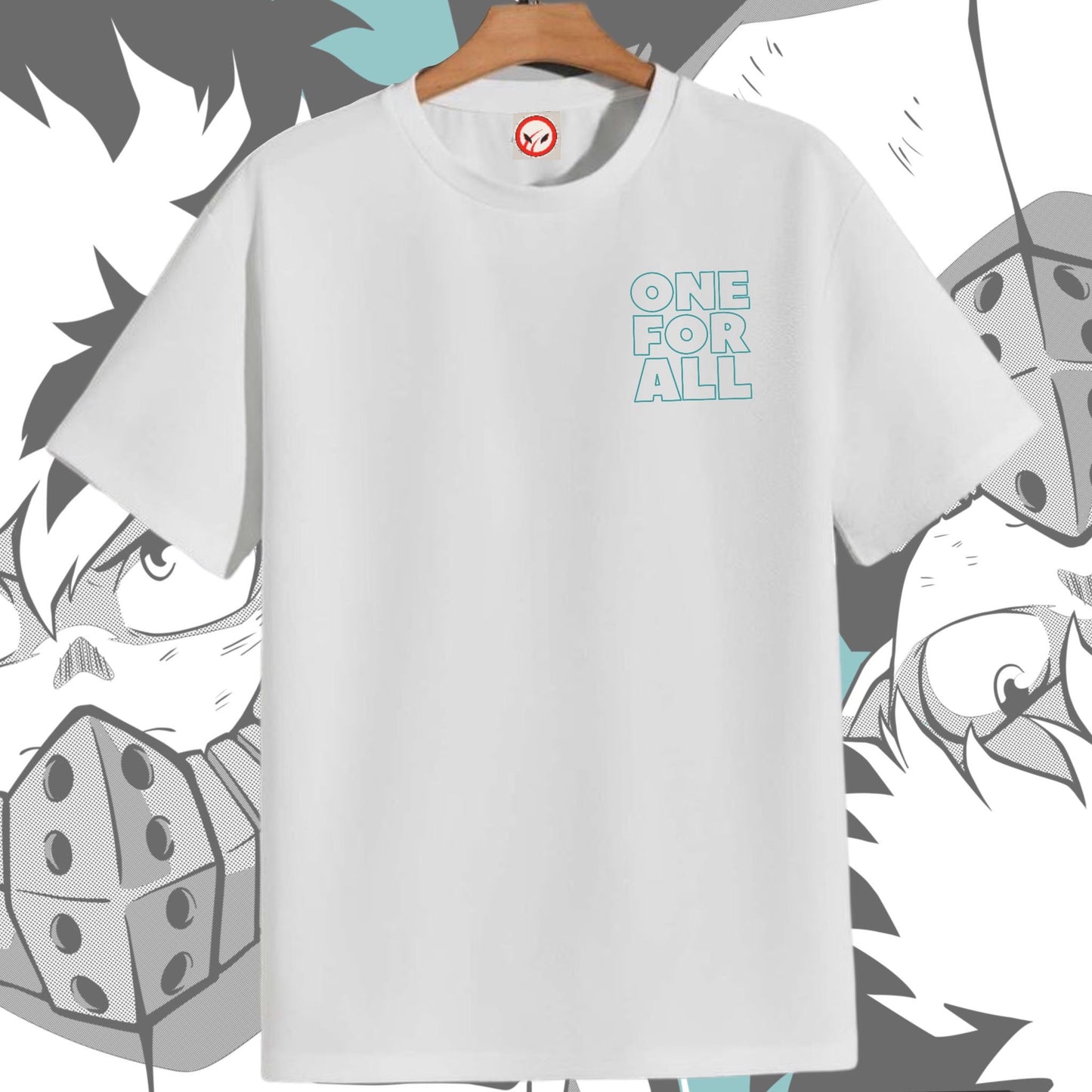 T-Shirt branca Izuku Midoriya