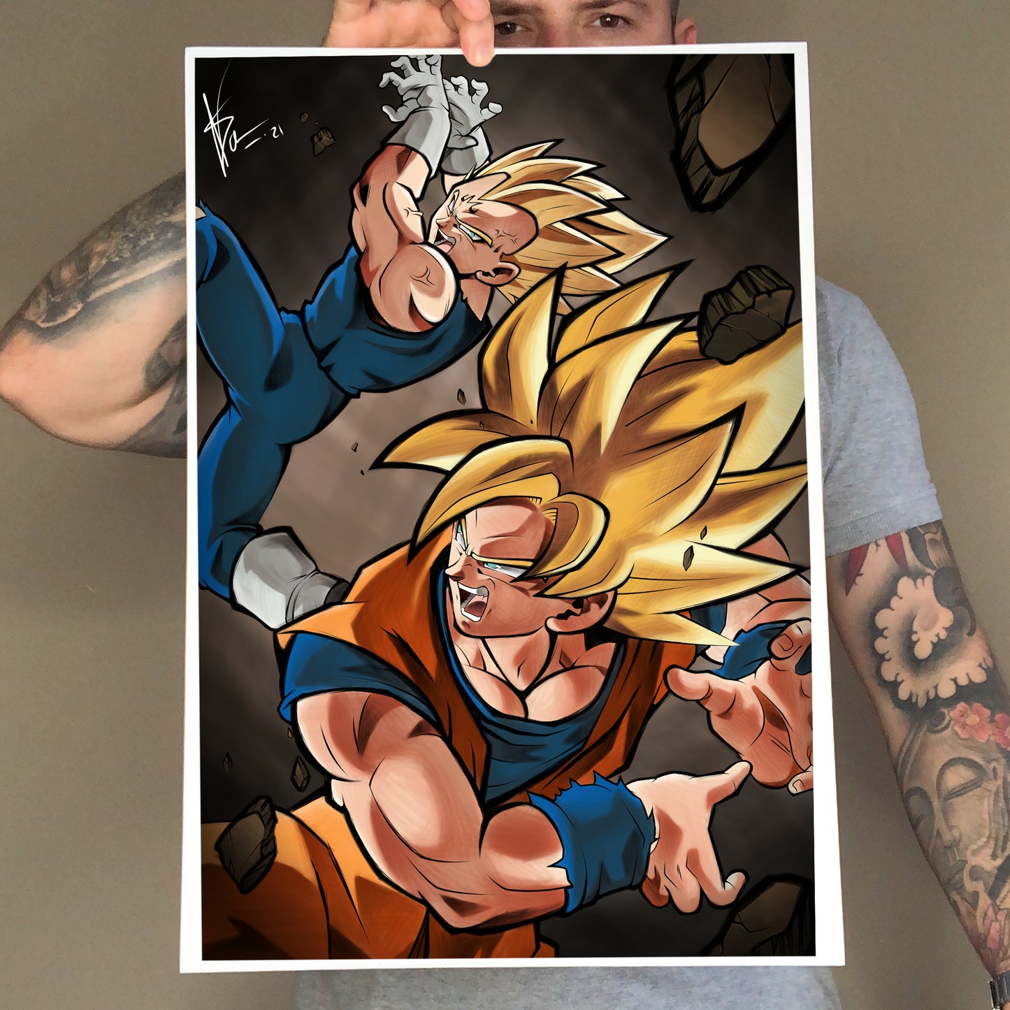 Poster Goku Vs. Vegeta